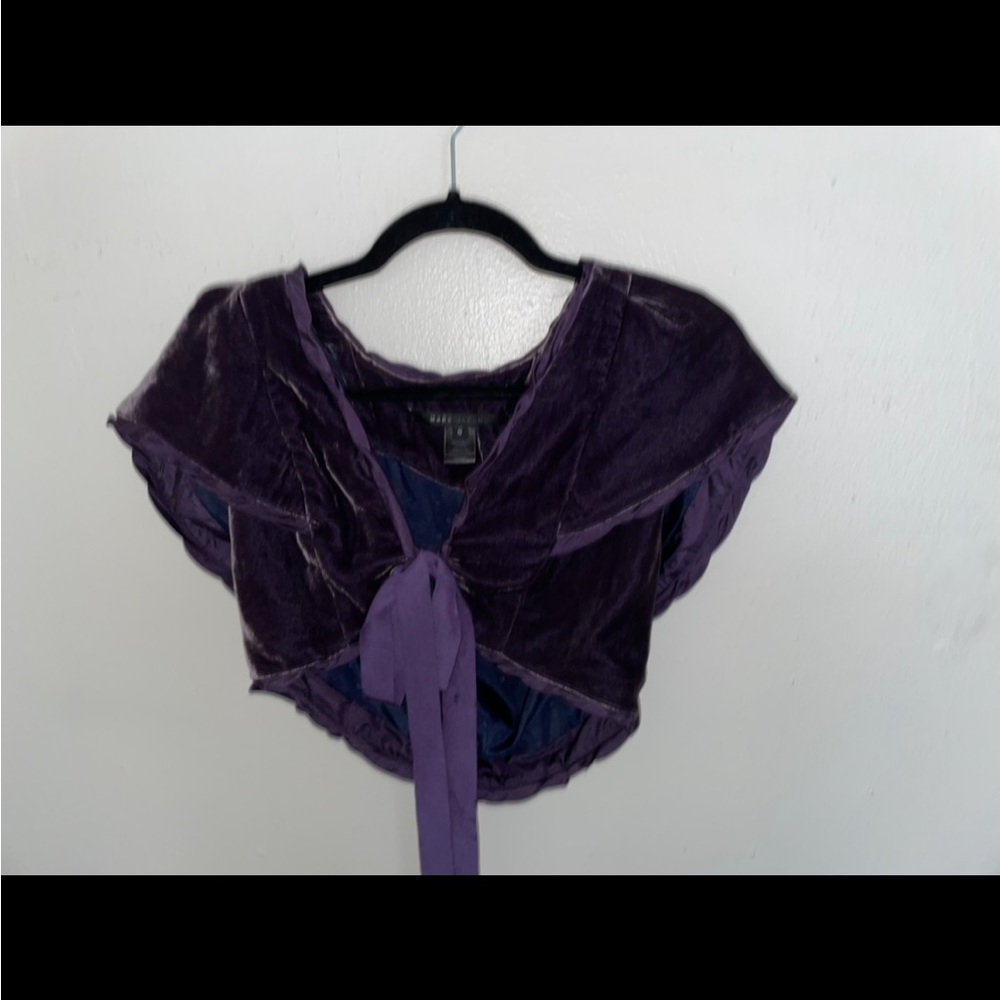 Marc Jacobs Purple Velvet Shrug